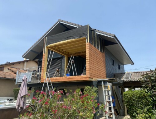 Extension sur balcon existant